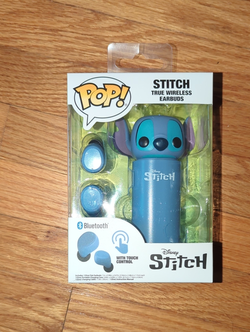 Disney Stitch True Wireless Earbuds and Character Charging Case - Teal & Blue